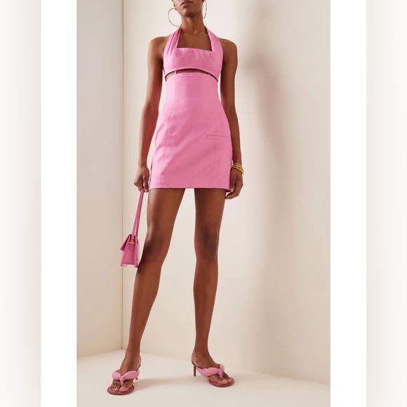 JACQUEMUS Pink 'La Robe Limao' Mini Dress - Picture 2 of 8